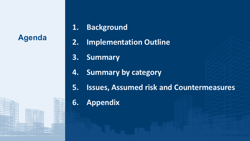 英文版リスクアセスメント結果報告書イメージ