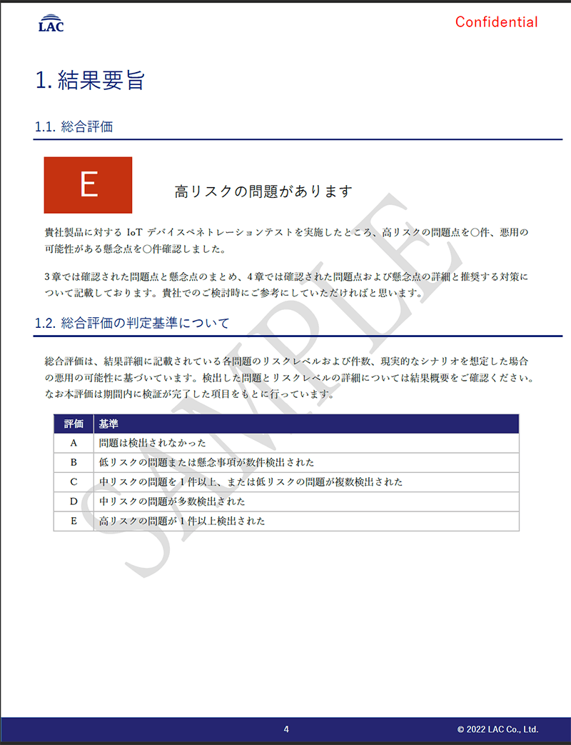 報告書サンプル