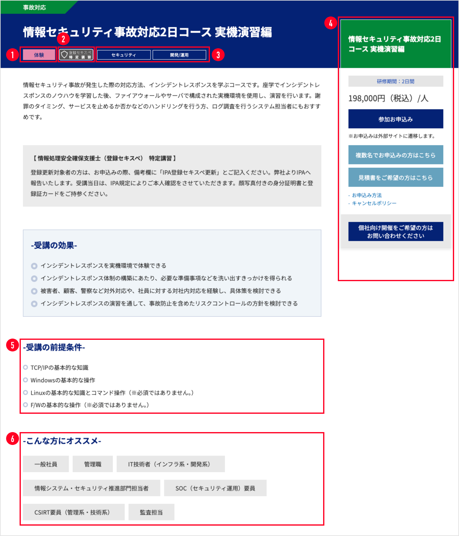 コース情報の見方