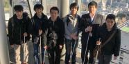 視覚障がいを持つ学生さんがオフィスにやってきました