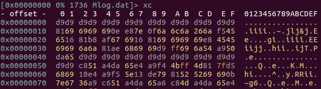 図4 ペイロードデータの比較。PIPXに内包されたファイルデータ（下）