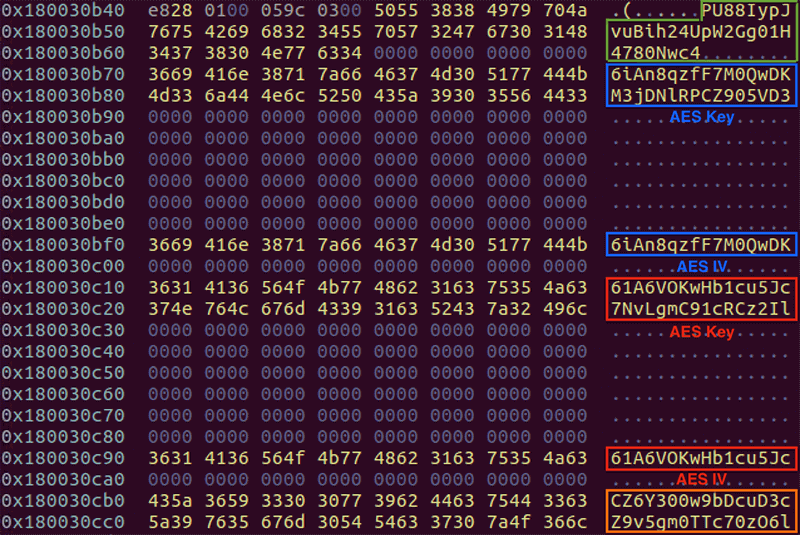 SigLoaderにハードコードされている暗号化キー