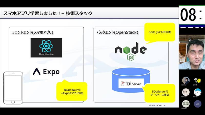 スマホアプリのエクスプロイトコード実演の様子