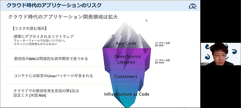 「Snykは、システムの脆弱性やコンテナイメージに含まれるパッケージの脆弱性管理、クラウドの設定ミスなどの課題に対応した、開発者向けのセキュリティソリューションだ」と説明する飯島