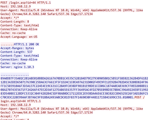 図14 RatelSのHTTP通信の例（ASCII表記）