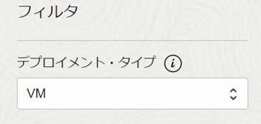 「デプロイメント・タイプ」で「VM」が選択されている状態