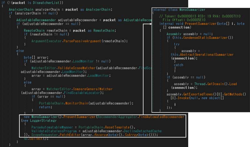 PureRATの受信データの処理