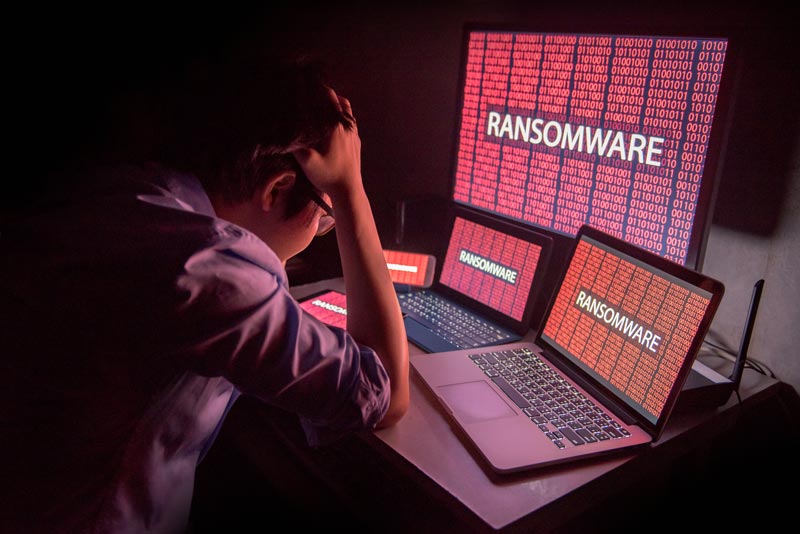 ランサムウェアの身代金要求をされたイメージ