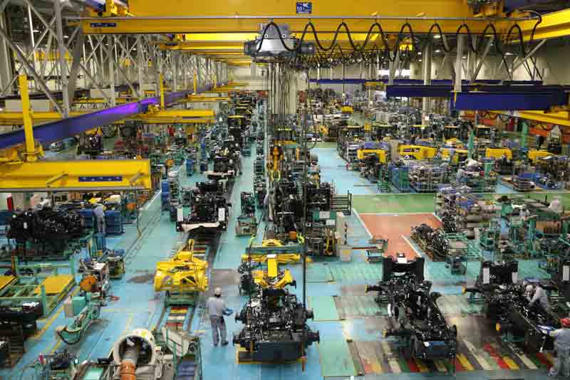 建設機械組み立て工場全景