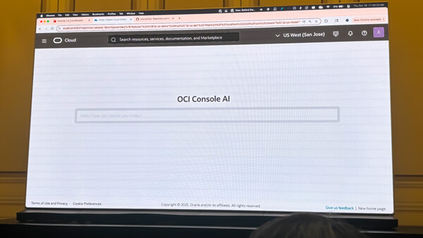 次世代コンソールのサンプル画面