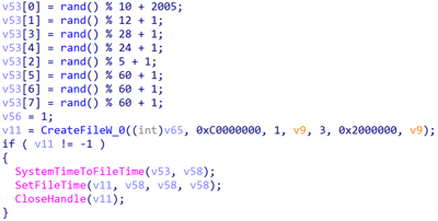 タイムスタンピング機能の実装コードの比較（MetaRAT）