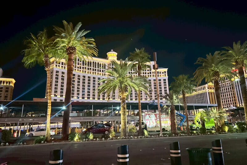 ラスベガスの街の夜景