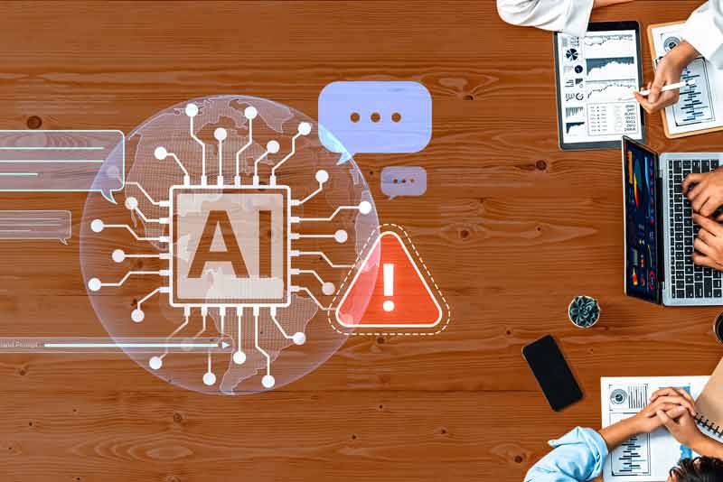 社内で生成AIを利用するイメージ