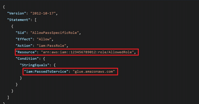 Resourceを制限することでiam:PassRoleの最小権限化ができる