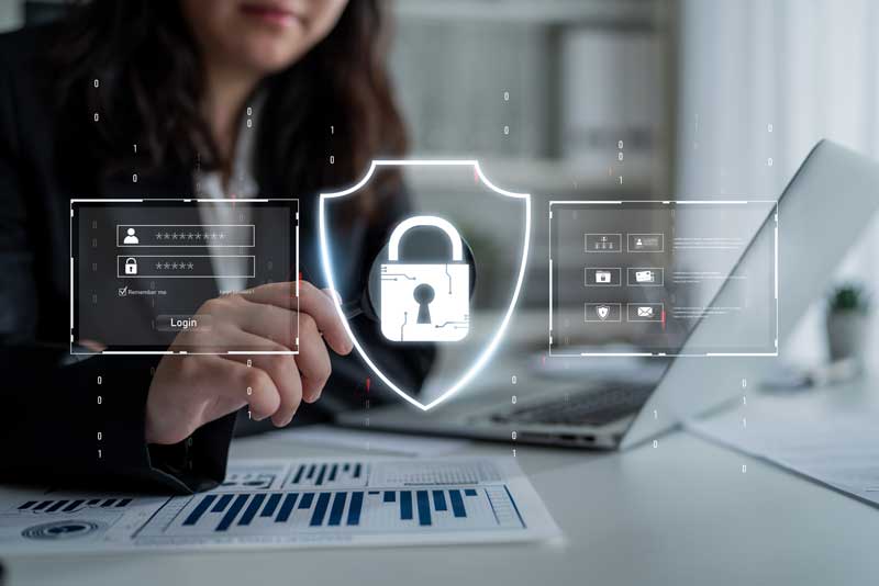 ブルートフォース攻撃に対してセキュリティ対策をするイメージ