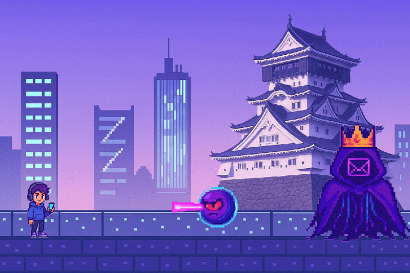 制作したクイズゲームの画面