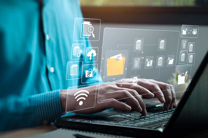 情報資産を管理するイメージ