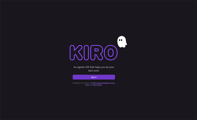 ログイン画面で会えるKiro