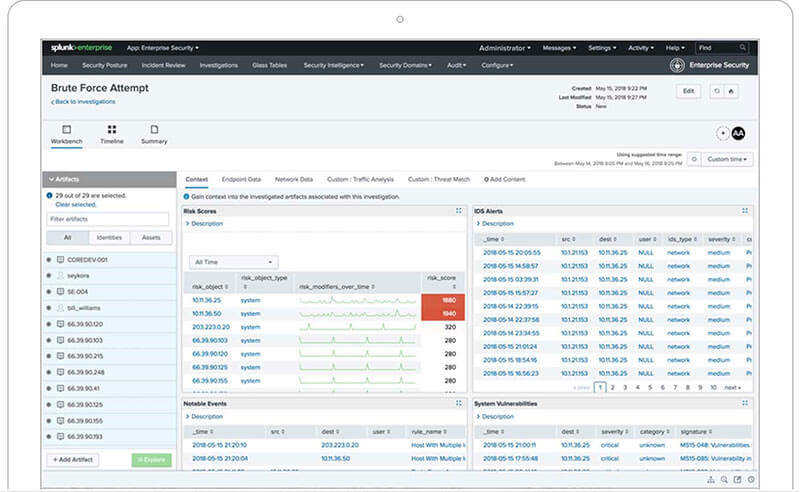 Splunk®画面イメージ